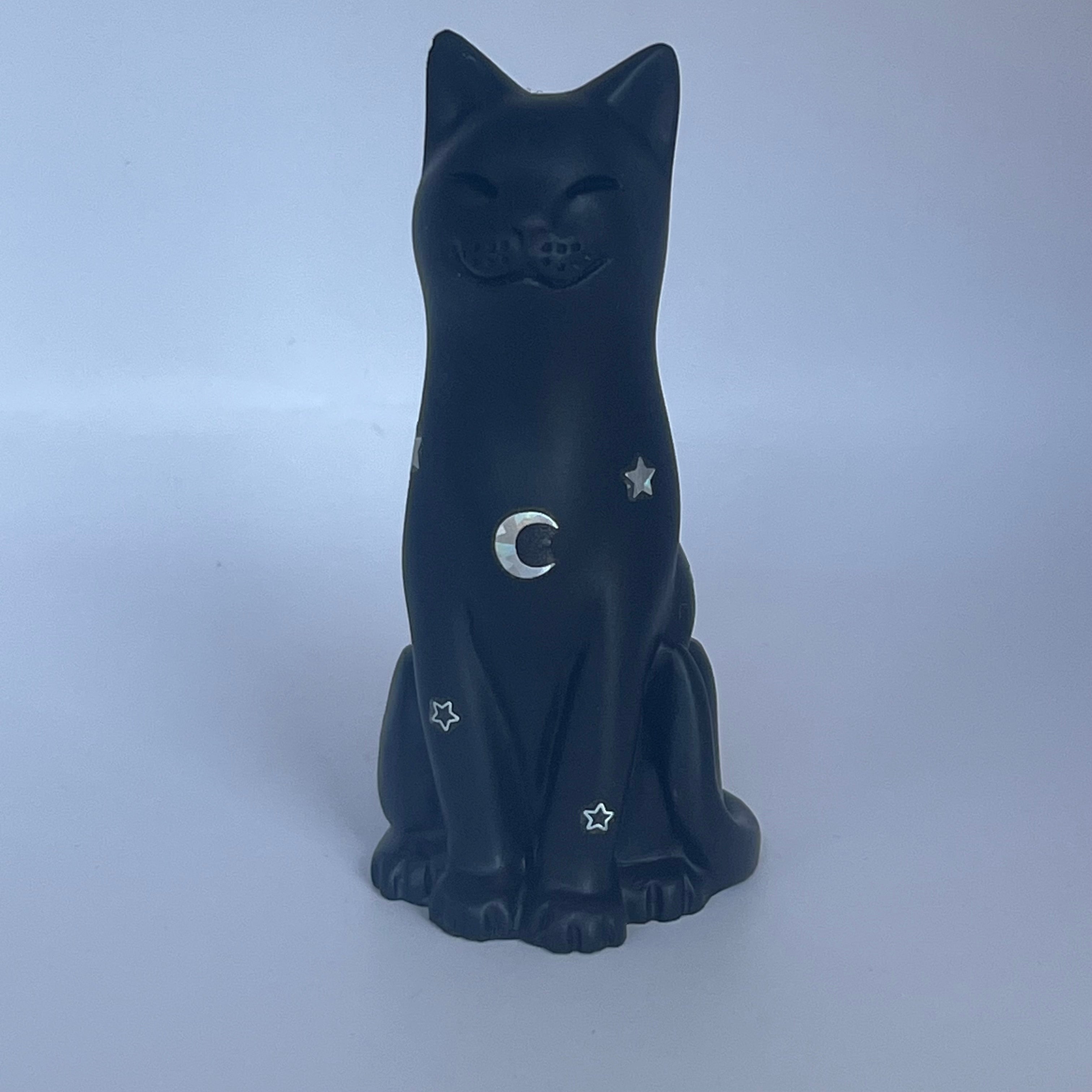 Hand Finished Celestial Lucky Black Cat