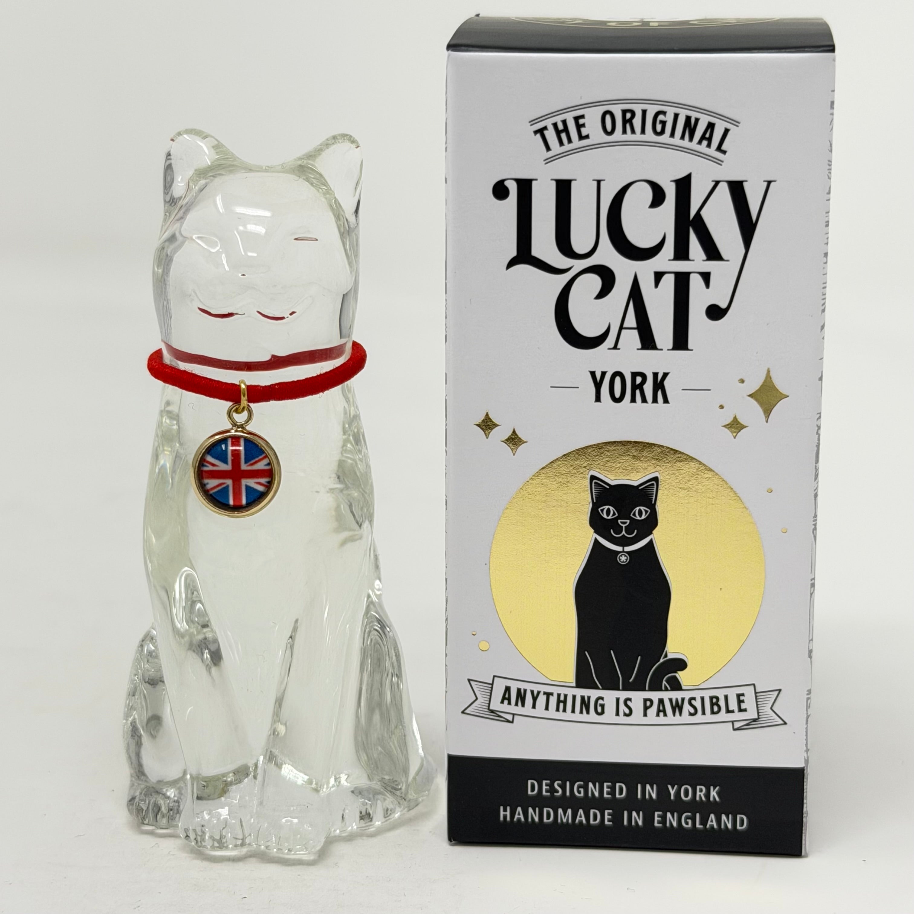 April Lucky Glass Cat