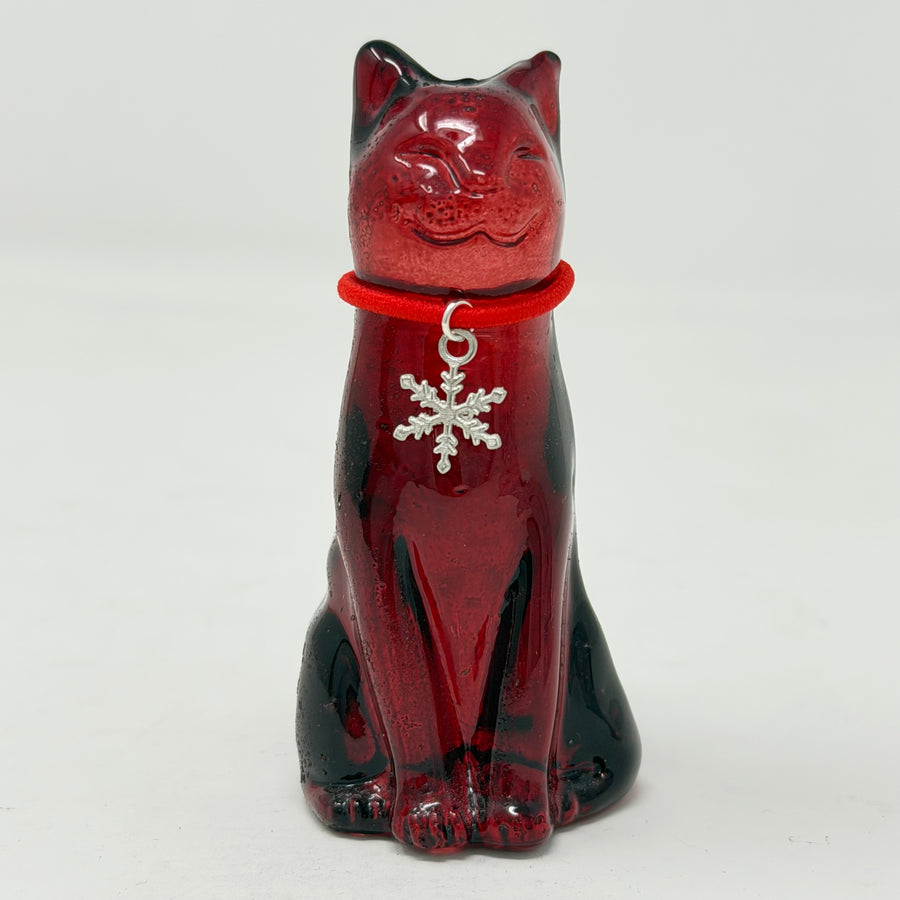January Lucky Glass Cat