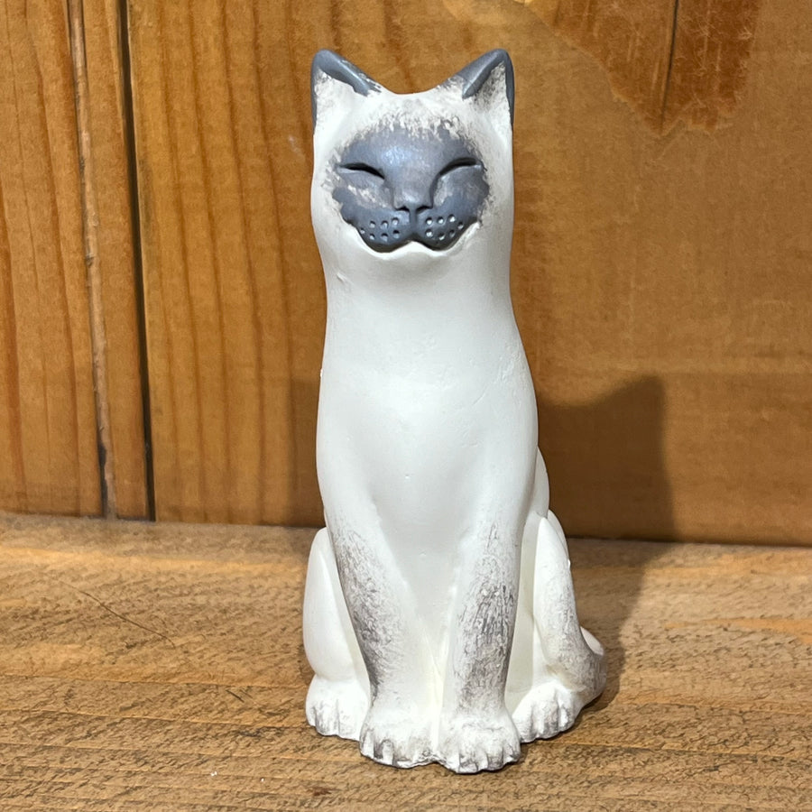 Hand-Painted Blue Point Original Lucky Cat