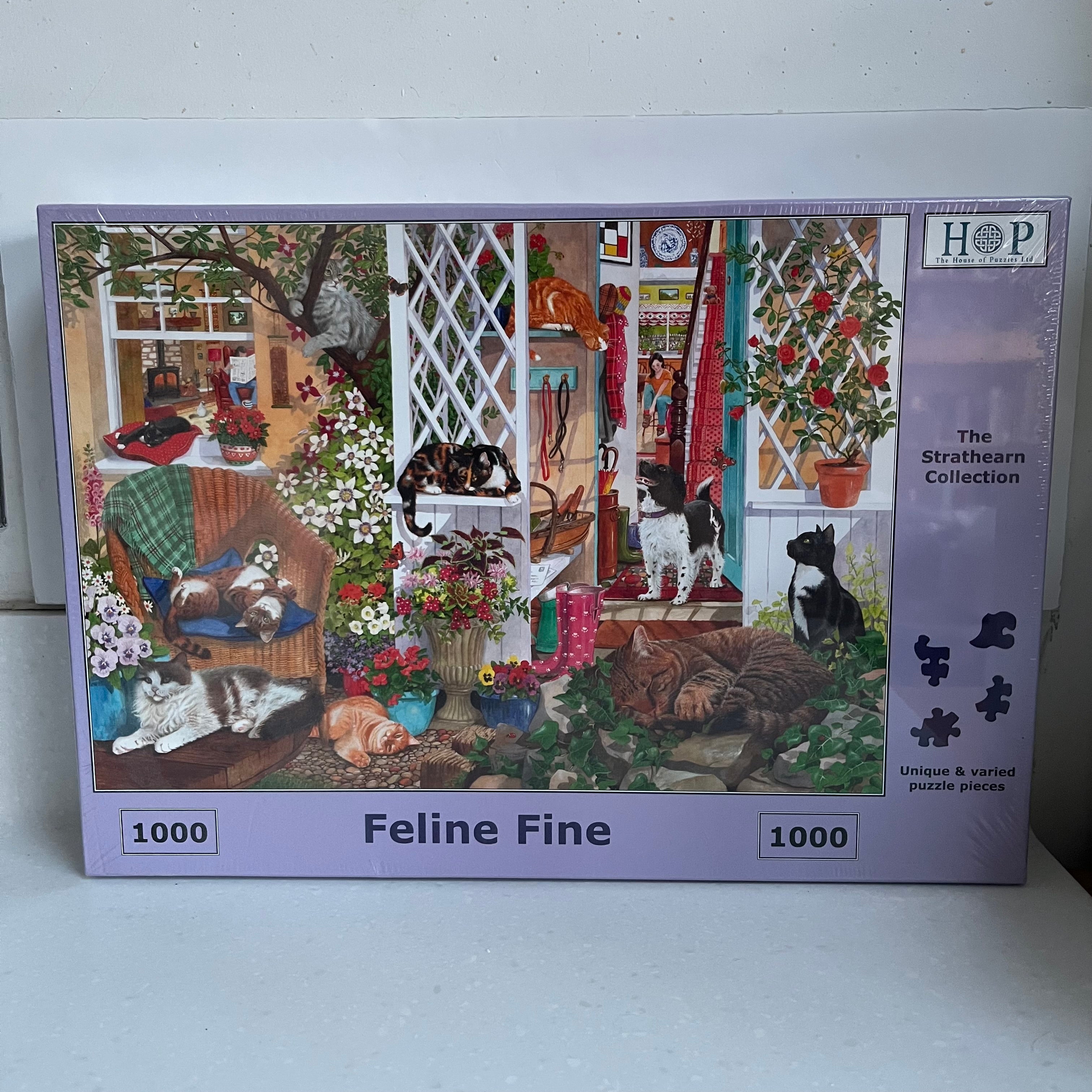 Feline Fine 1000 Piece Jigsaw by House of Puzzles