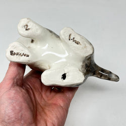 Winstanley Light Grey Tabby Cat Looking Up - Size 2