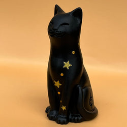 Hand Finished Magical Moggie Lucky Black Cat