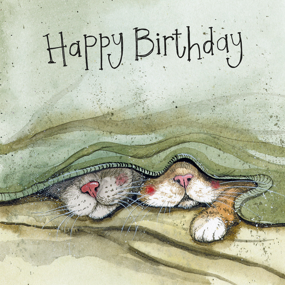 Cats Whiskers Birthday Card, by Alex Clark