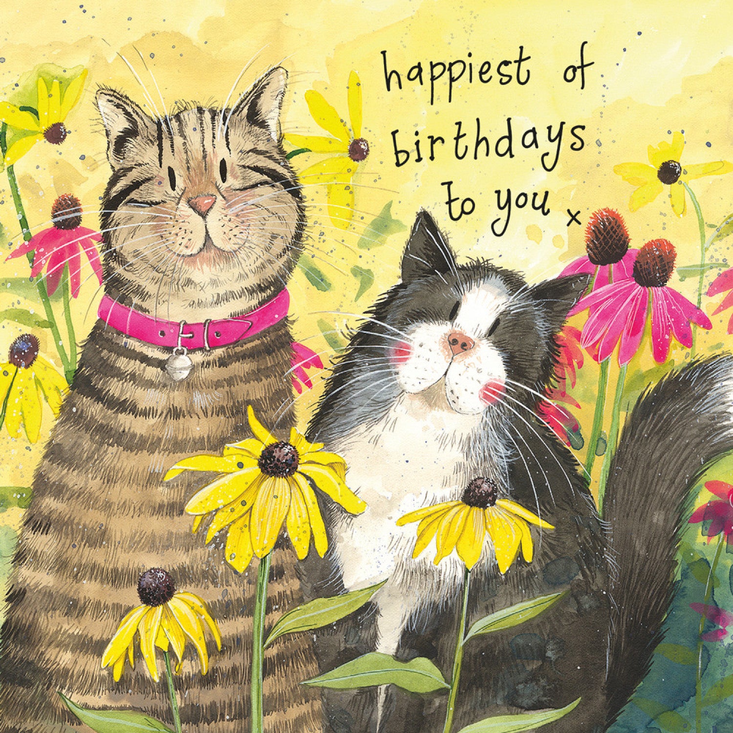 In the Flower Border Birthday Card, by Alex Clark