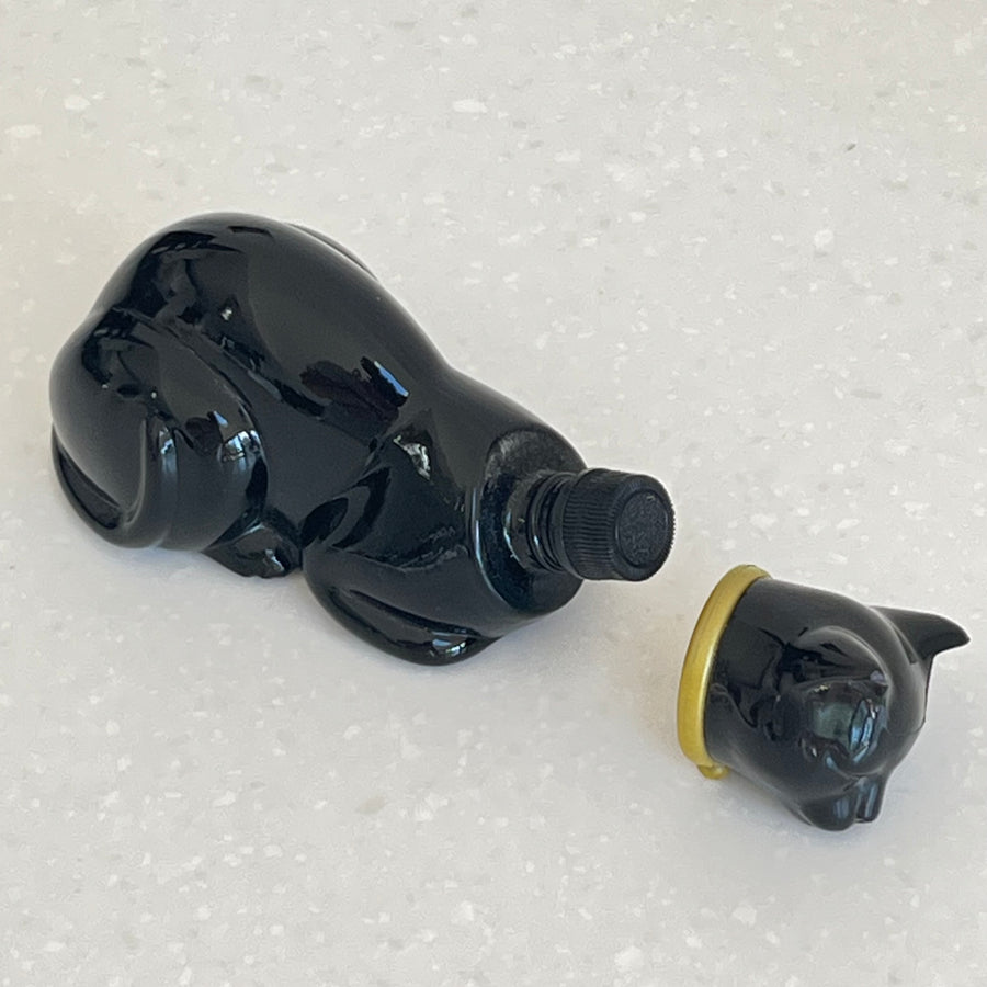Vintage Avon Black Cat Perfume Bottle (Part Full of Charisma)