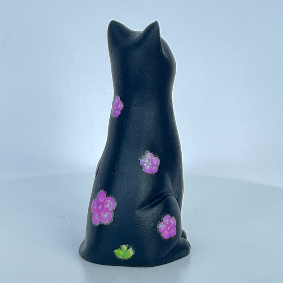 Floral Feline Lucky Black Kittens