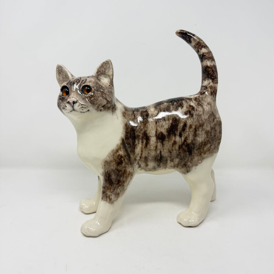 Winstanley Grey & White Cat Standing - Size 6