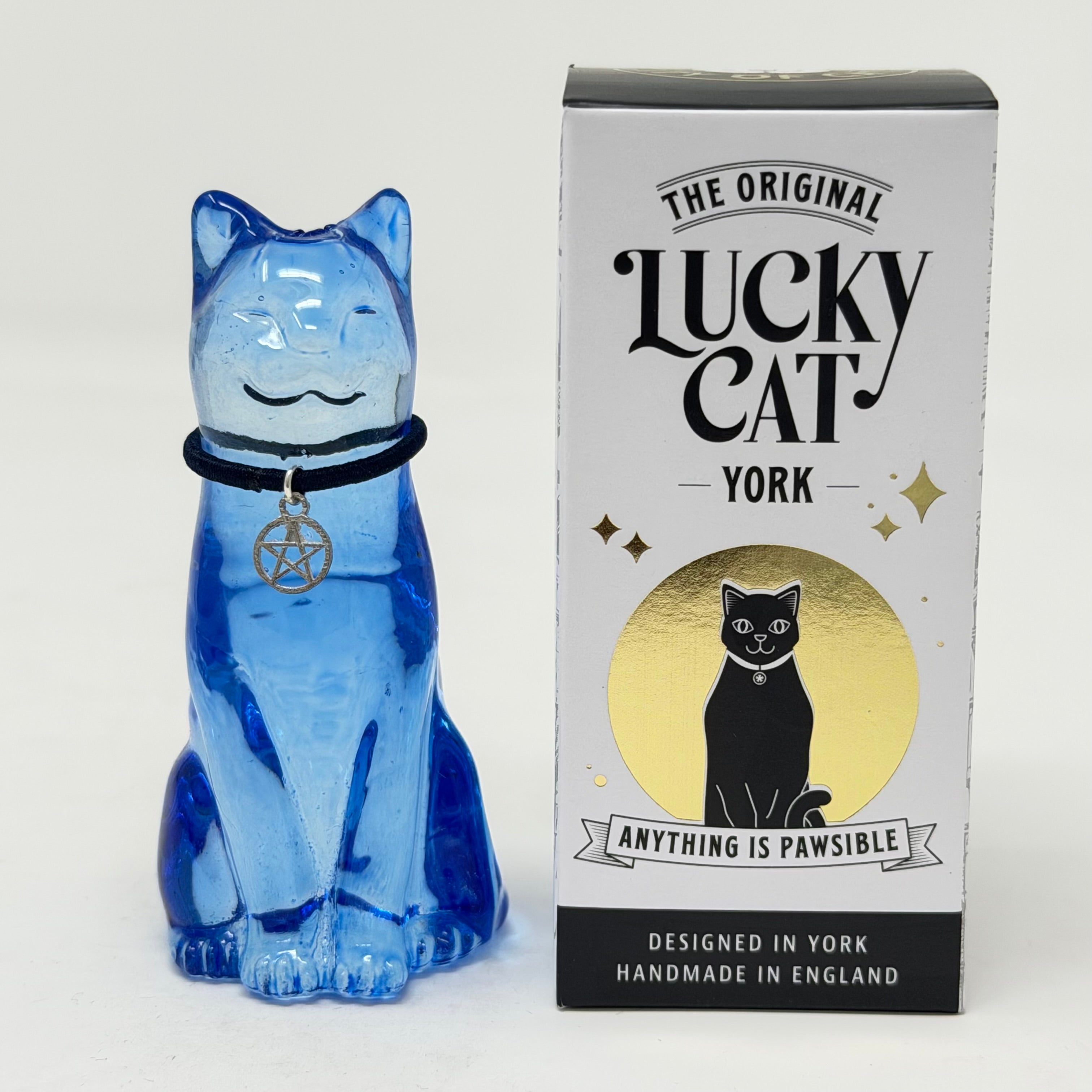 September Lucky Glass Cat