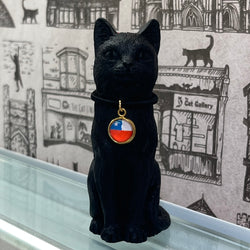 8cm Original Lucky Cat with Chile Flag Charm