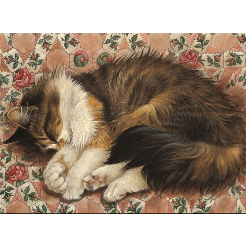 Agneatha on Rose Hexagons Greetings Card