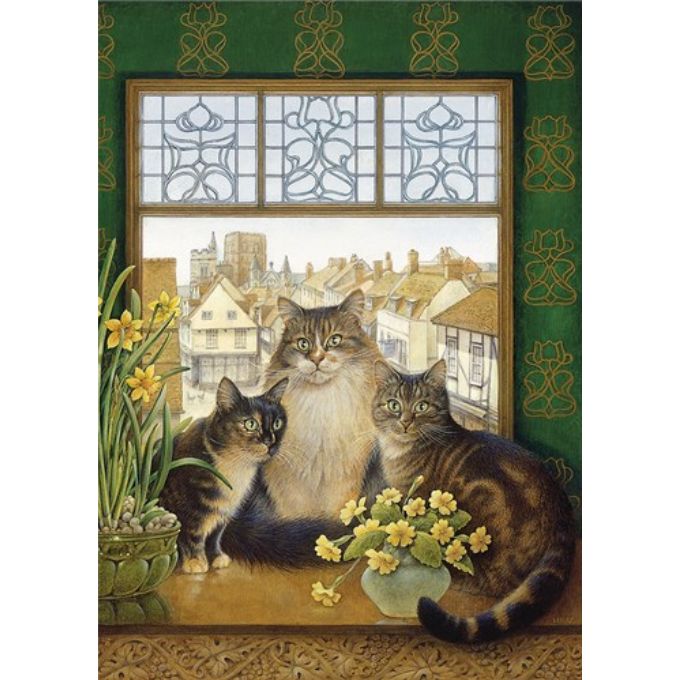 Agneatha, Motley and Octopussy Greetings Card, Lesley Anne Ivory