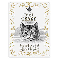I'm not Crazy Cat Fridge Magnet White