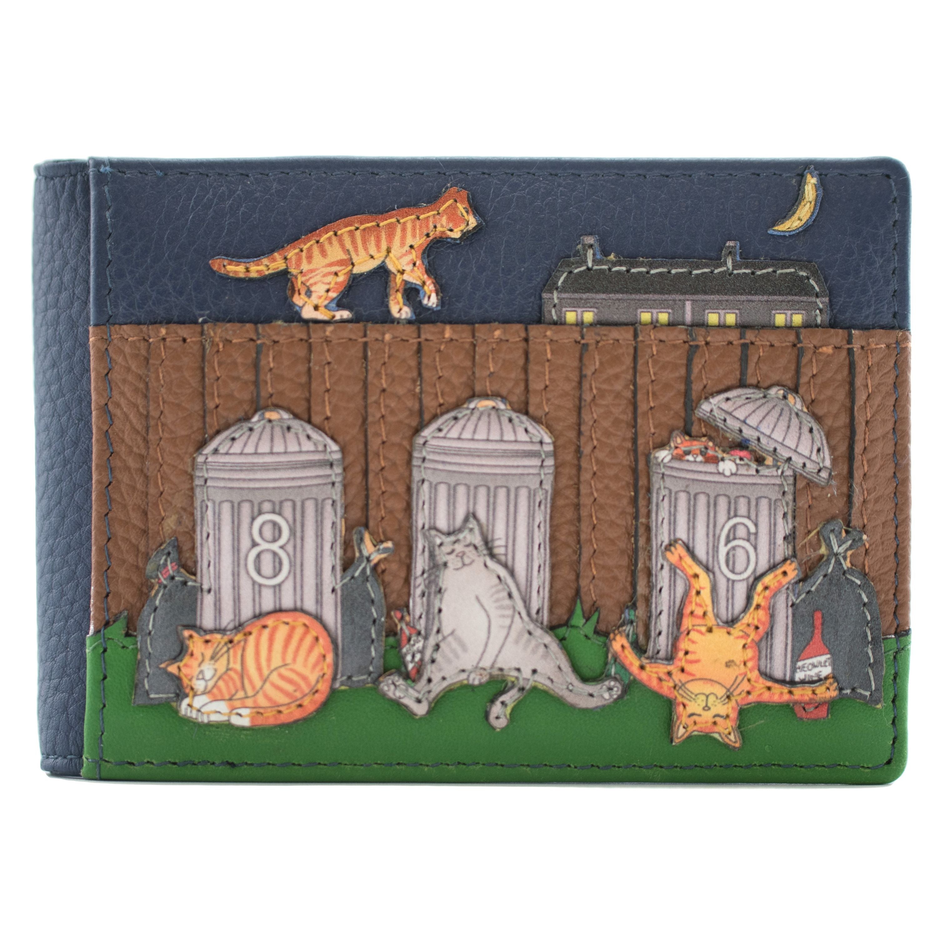 Alley Cats Leather ID & Card Holder