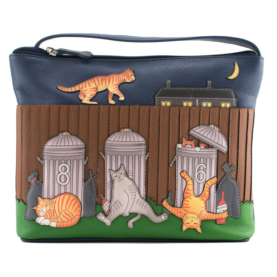 Alley Cats Leather Cross Body Bag