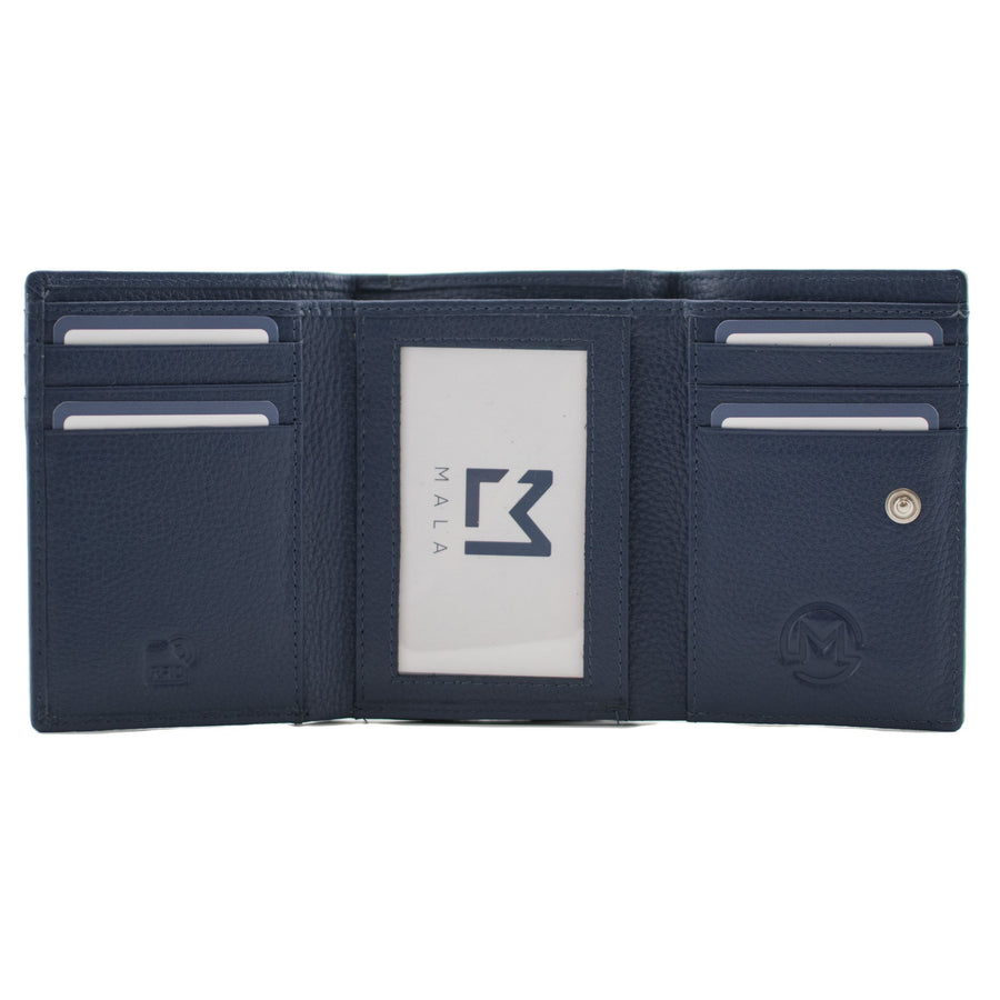 Alley Cats Tri-fold Leather purse