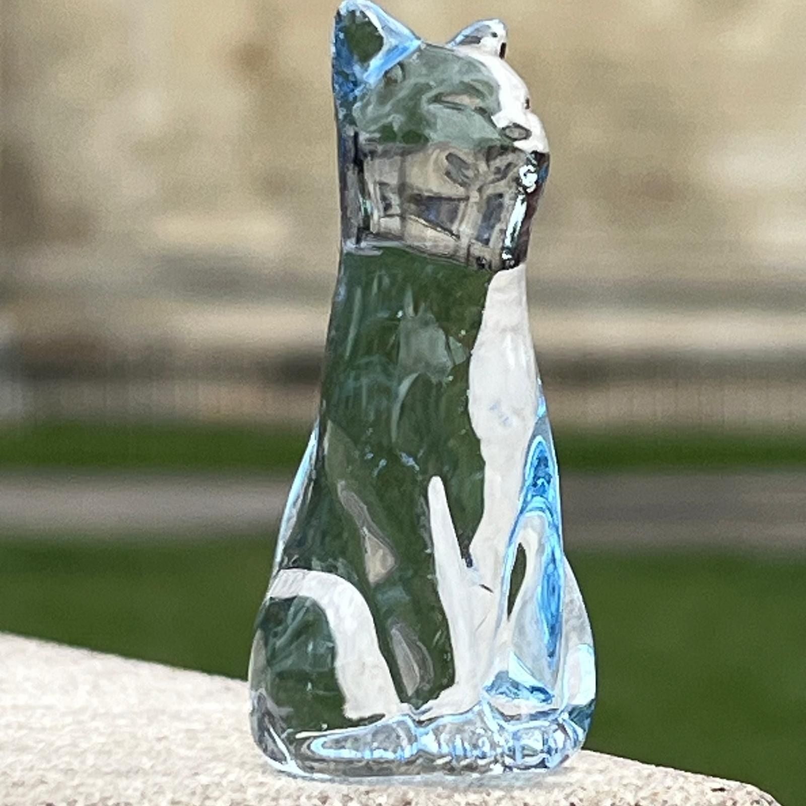 March Lucky Glass Cat