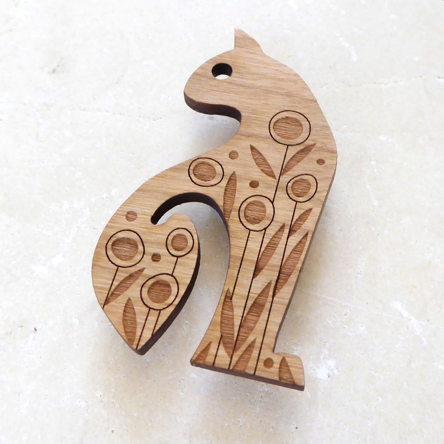Art Deco Cat Brooch