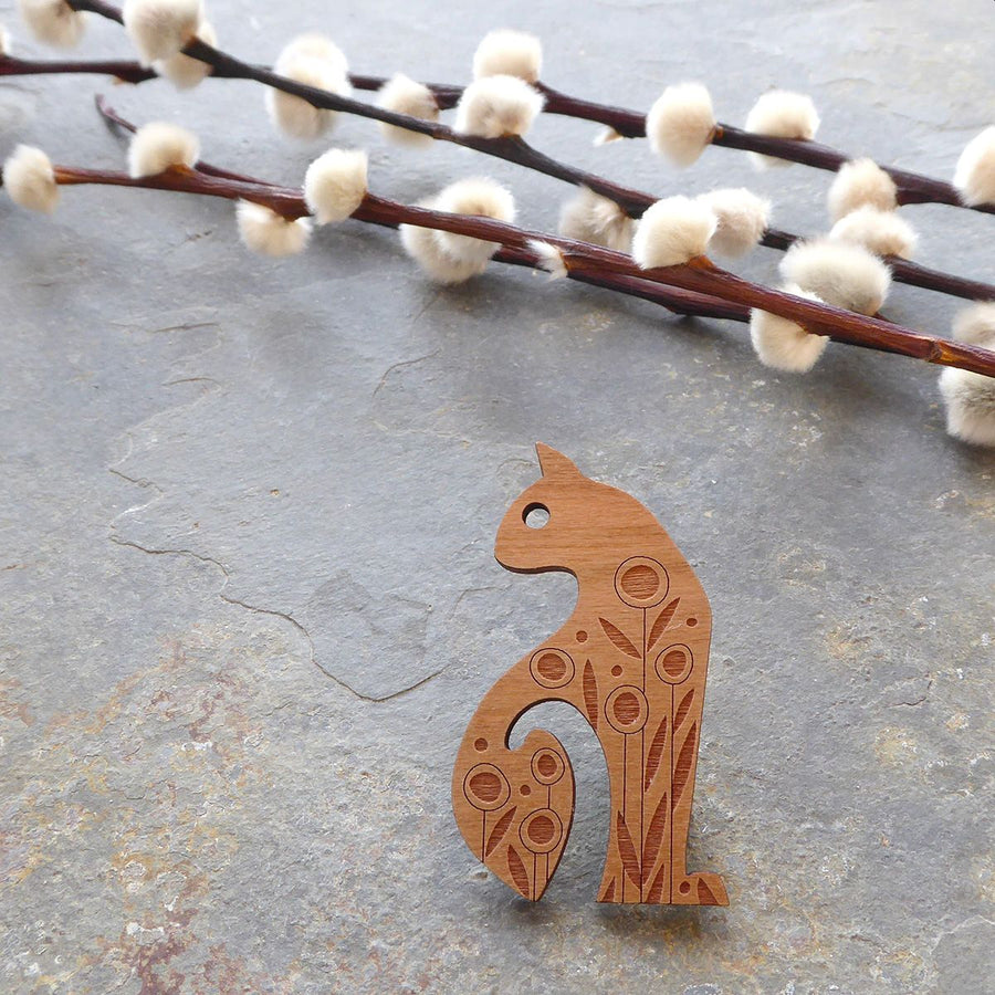 Art Deco Cat Brooch