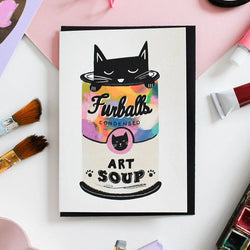 Art Soup Cat Food Can Card