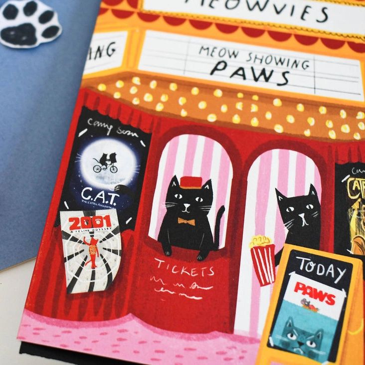 At the Meowvies Cat Card
