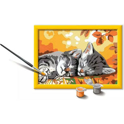 Autumn Kitties Painting by Numbers