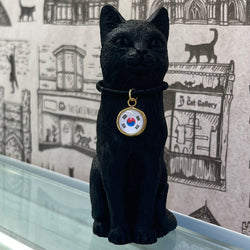 8cm Original Lucky Cat with South Korea Flag Charm