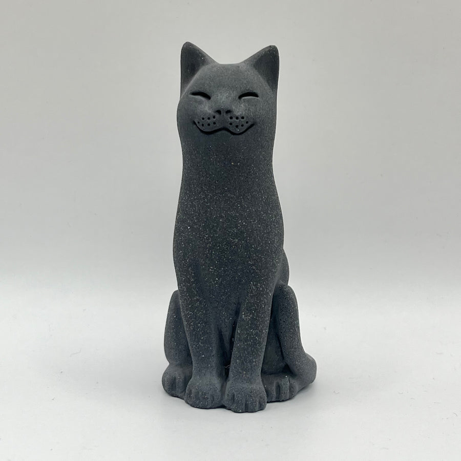 Charcoal Stone Original Lucky Cat