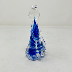 Vintage Alum Bay Glass Cat Figurine - Isle of Wight Hand Blown Art Glass - Mint