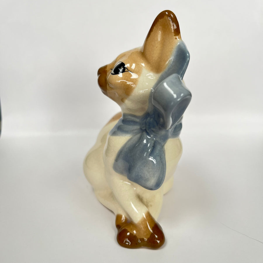 Vintage Szeiler Winking Siamese Ceramic Cat