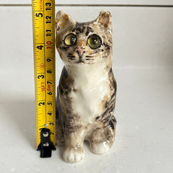 Winstanley Grey Tabby Sitting Kitten - Size 1