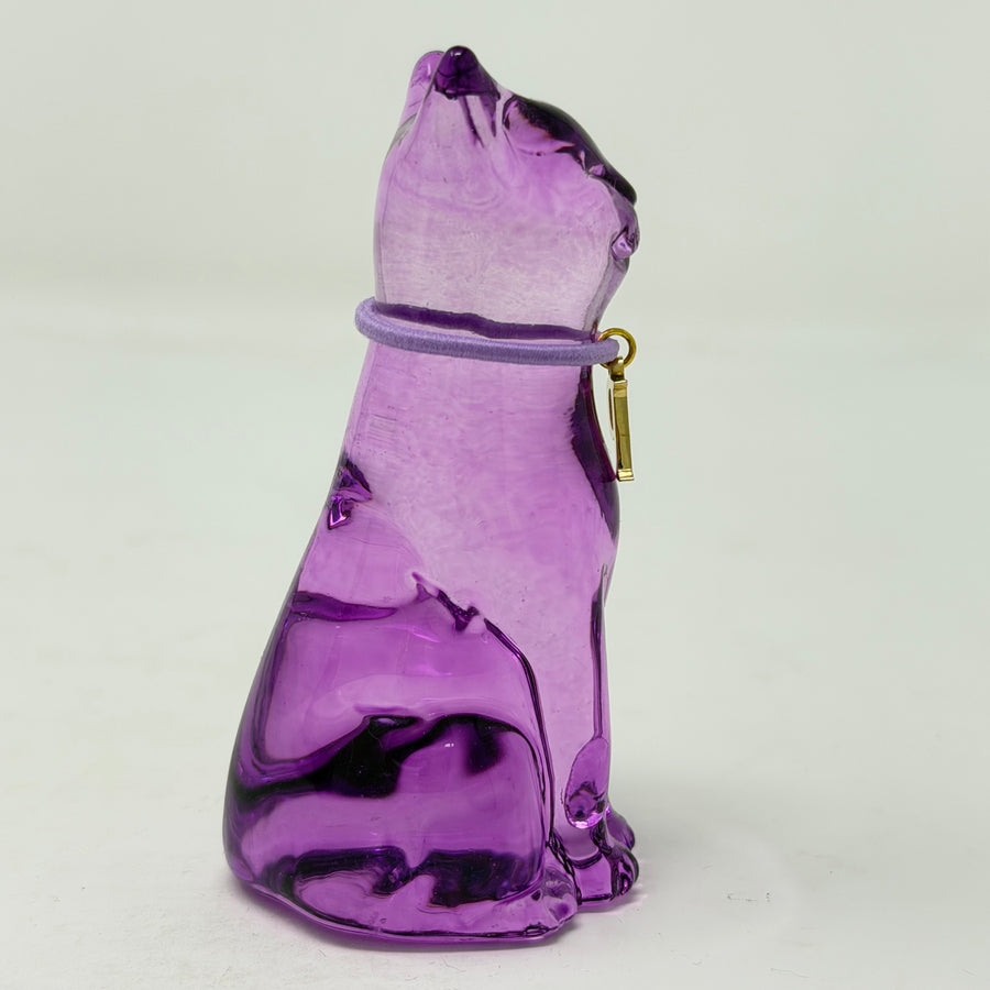February Lucky Glass Cat