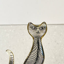 Vintage Abraham Palatnik Lucite Cat Sculpture 10cm