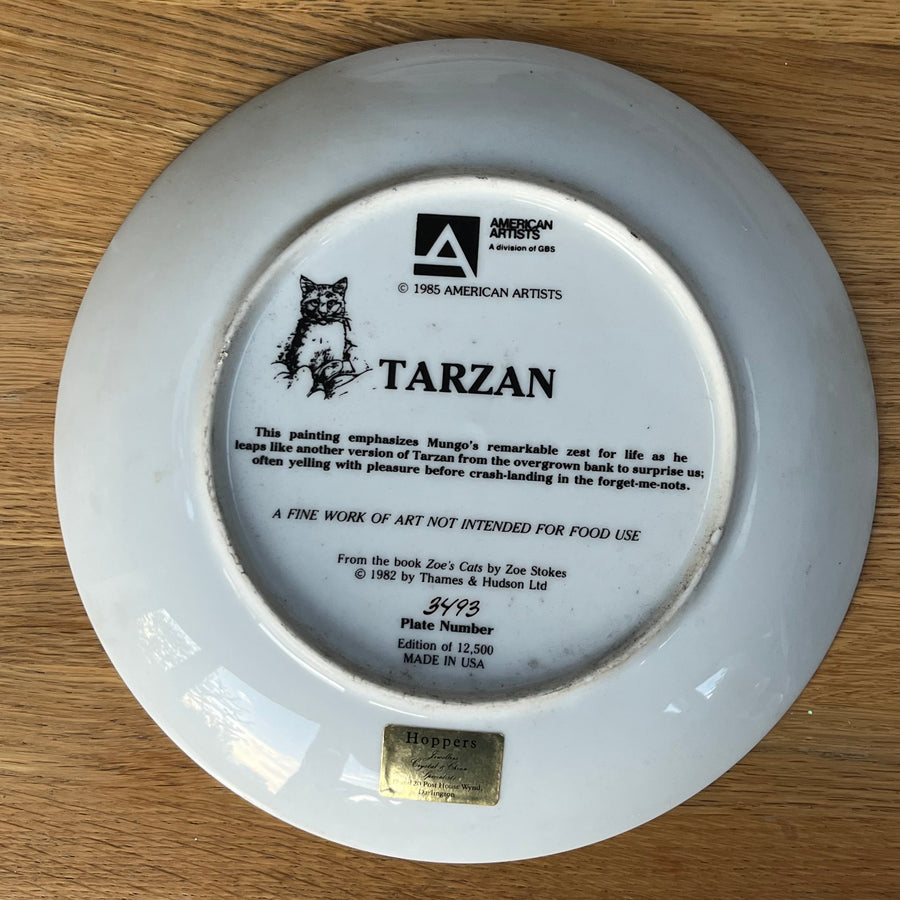 Vintage Plate Tarzan by American Artists / Zoe Stokes