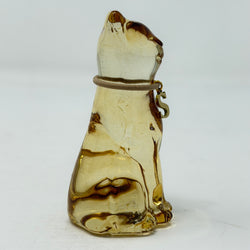 November Lucky Glass Cat