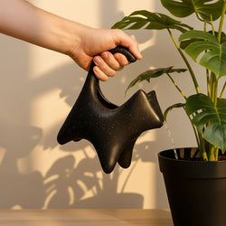 Black Cat Speckled Watering Can