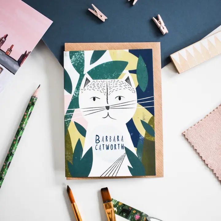 Barbara Catworth Cat Artist Card