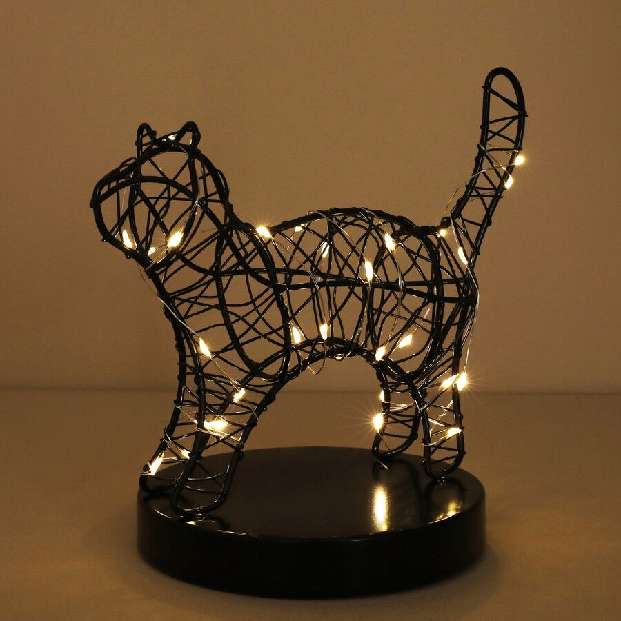 Black Wire Cat Light
