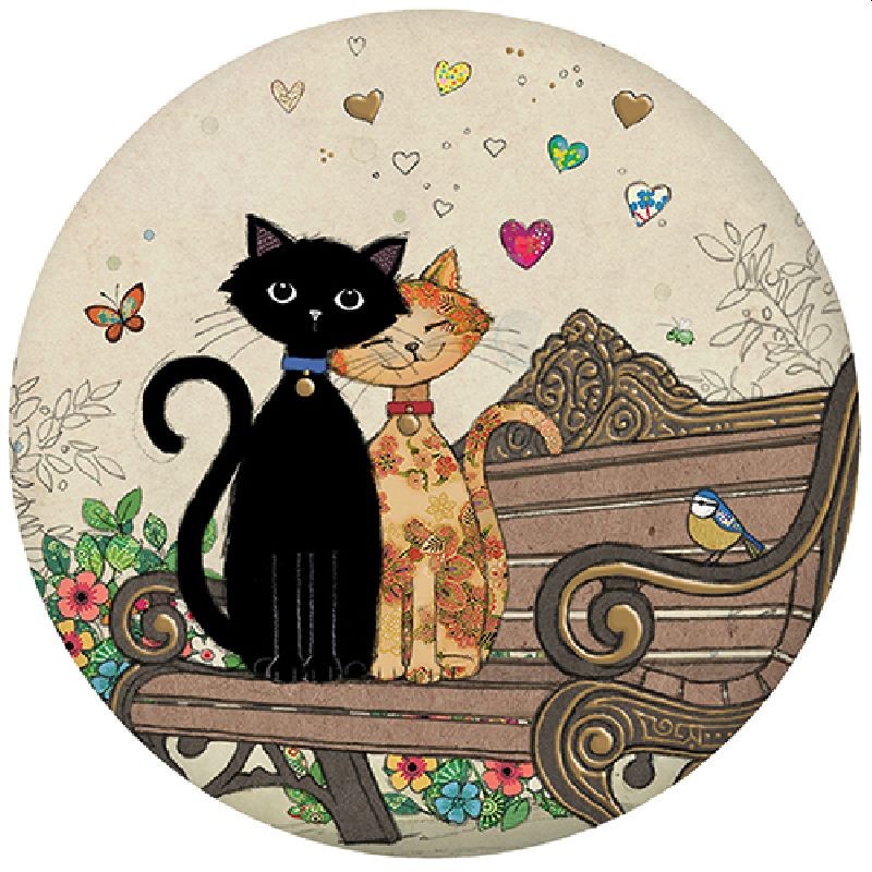Black Kitty Fridge Magnet