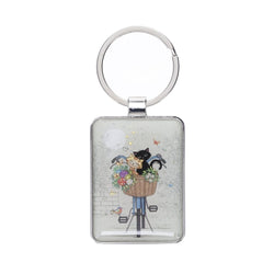 Black Kitty Keyring