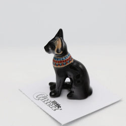 Bastet Egyptian Cat Porcelain Miniature