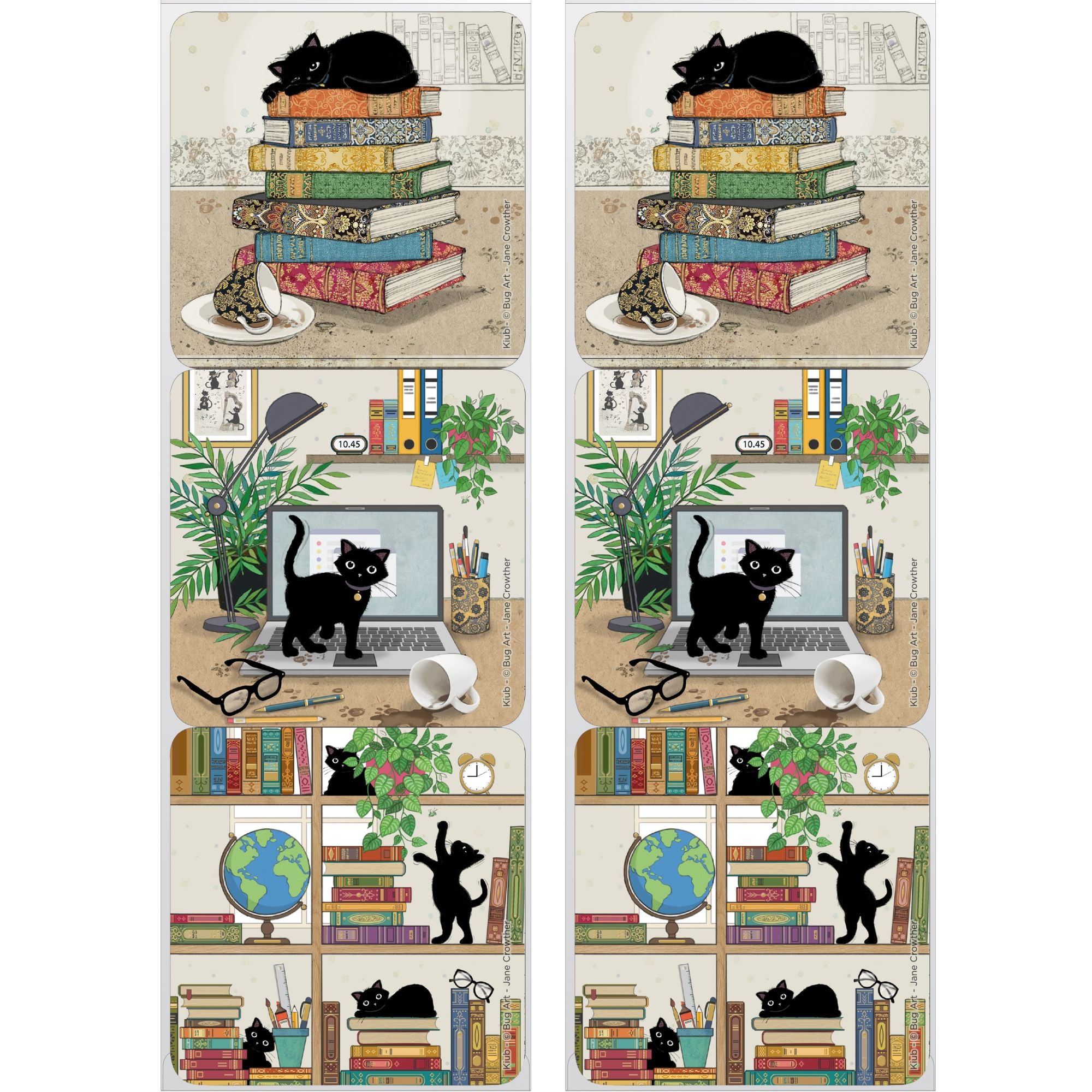 Black Kitties Coaster Set