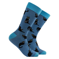 Lucky Black Cats Bamboo Socks, UK 9-12