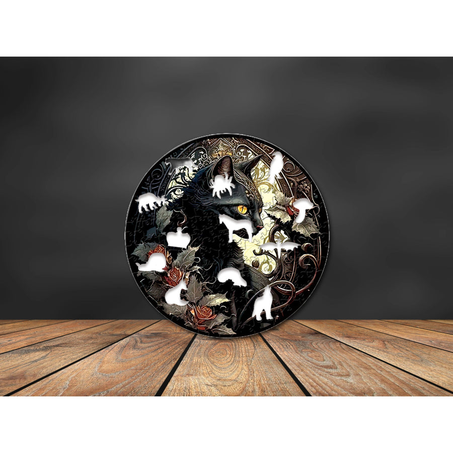 Black Cat Wooden Jigsaw (150 pieces)