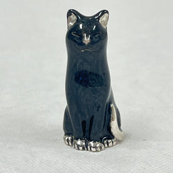 Sterling Silver and Enamel Anniversary Mini Lucky Cat
