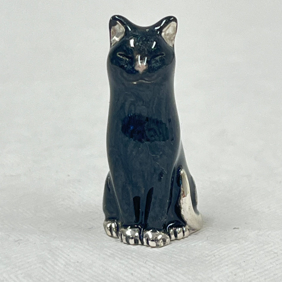 Sterling Silver and Enamel Anniversary Mini Lucky Cat
