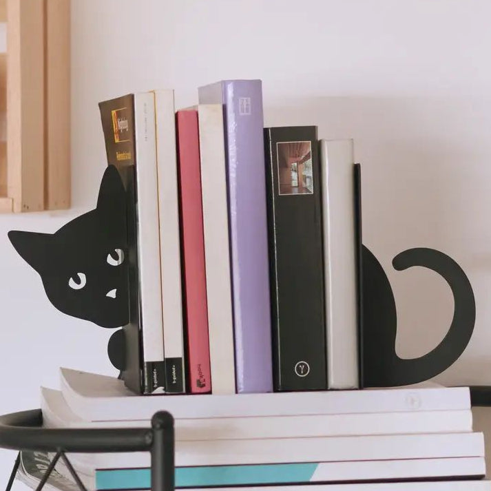 Peeping Cat Bookends