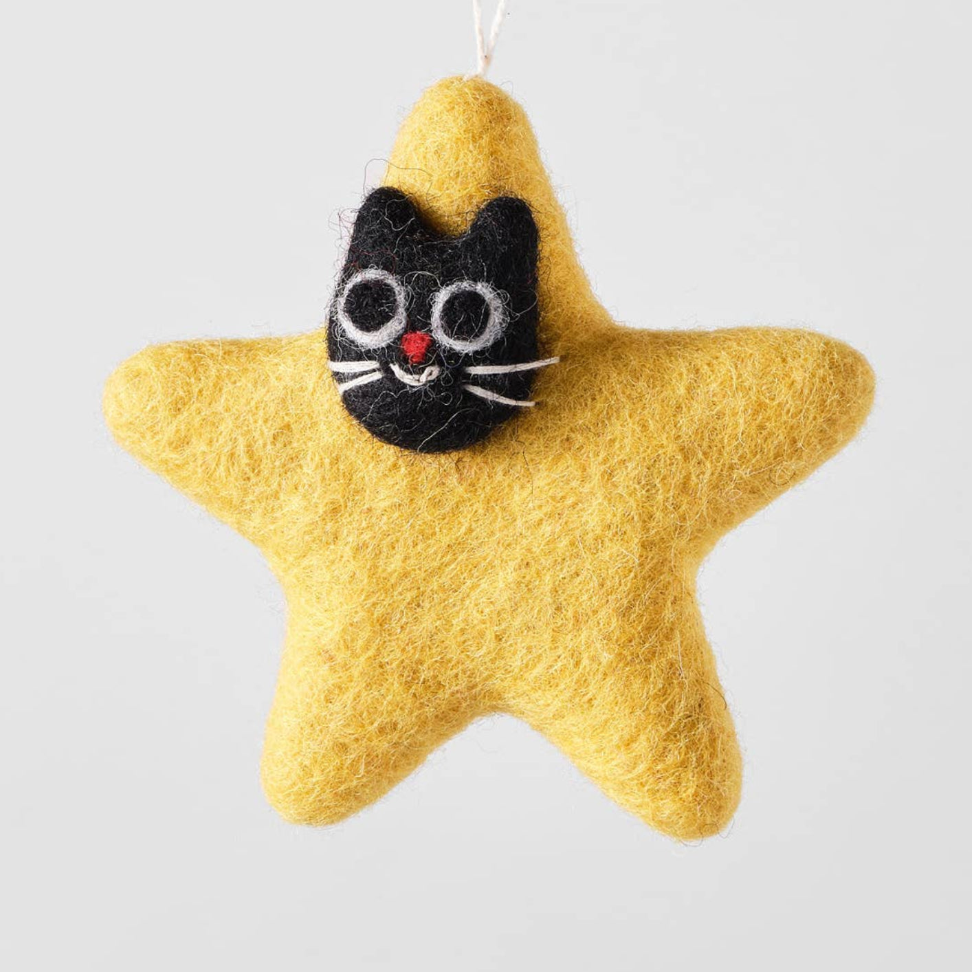 Stella, Star Cat Hanging Felt Decoration