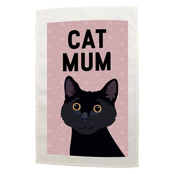 Cat Mum Tea Towel