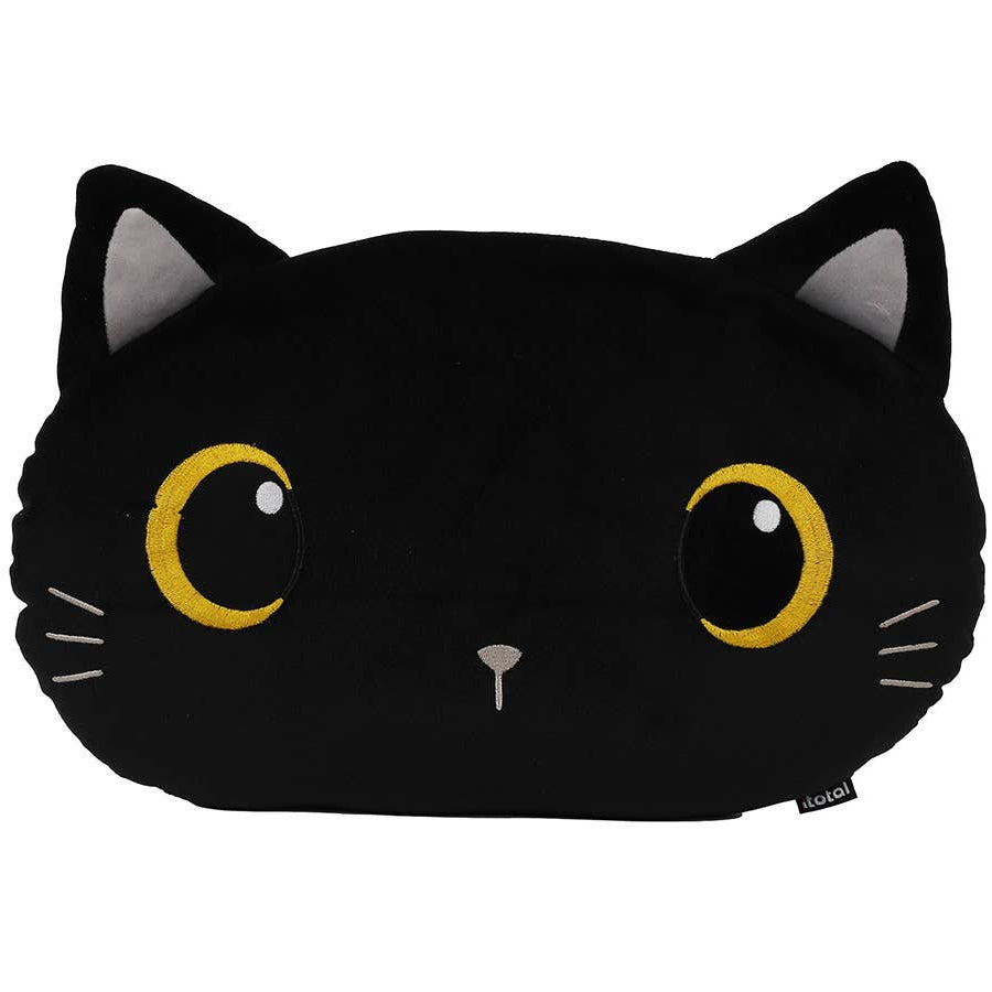 Black Cat Flat Pillow Cushion